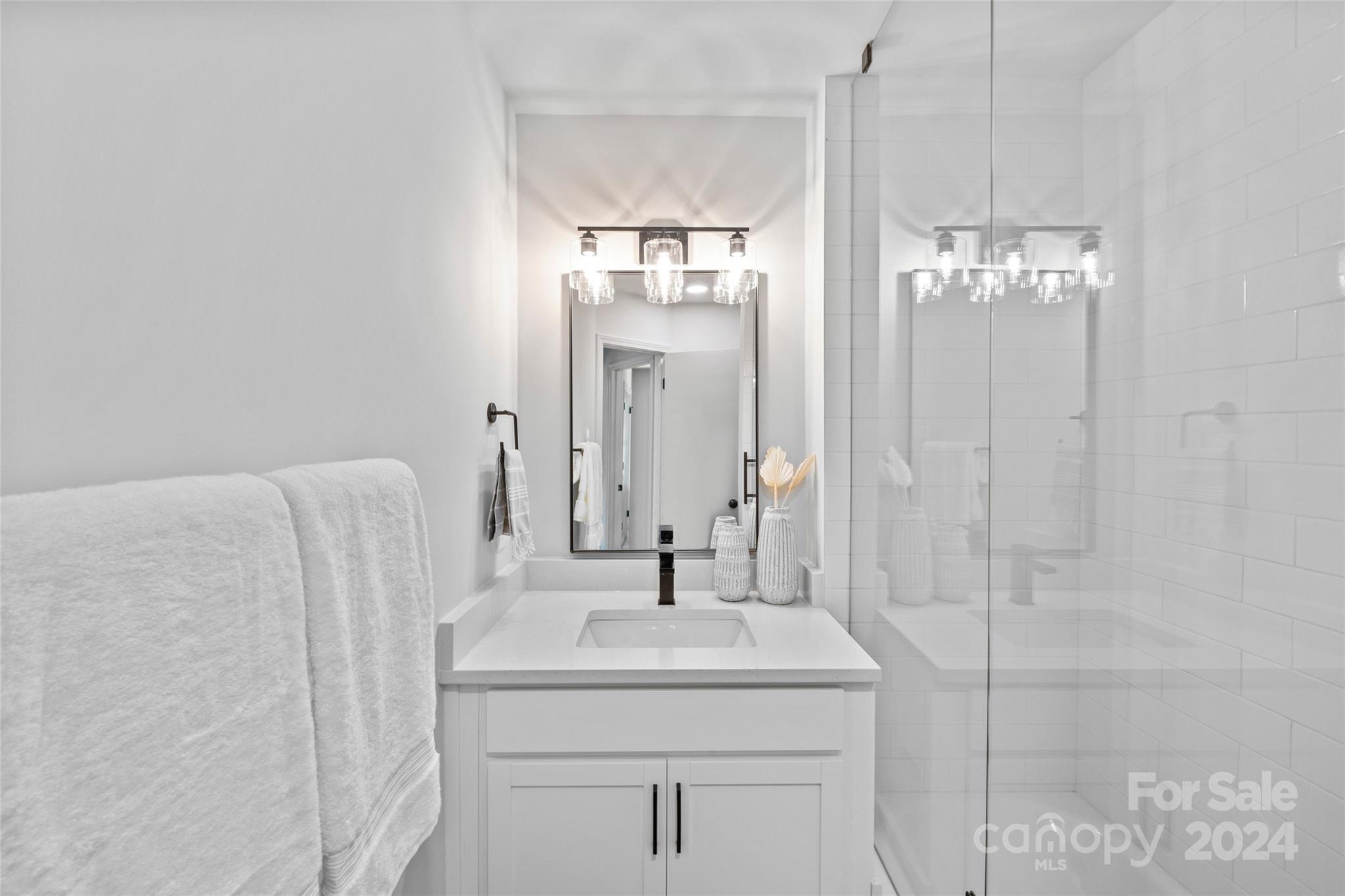 5807 Ruth Drive Charlotte, NC 28215 - Photo 23 of 41 a bathroom with a sink and a mirror