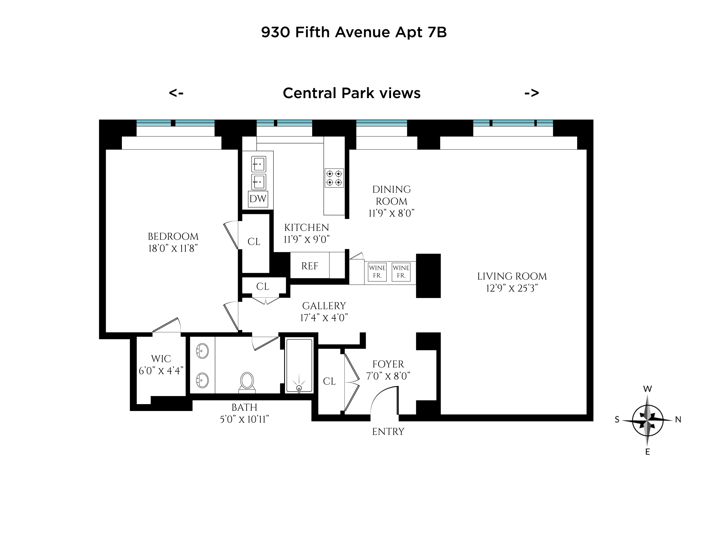 930 5th Avenue, Unit 7B Manhattan, NY 10021 - Photo 15 of 15 a picture of floor with mirror