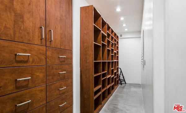 a view of hallway with stairs