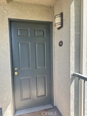 a view of front door