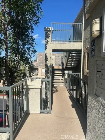 a view of a building with a street