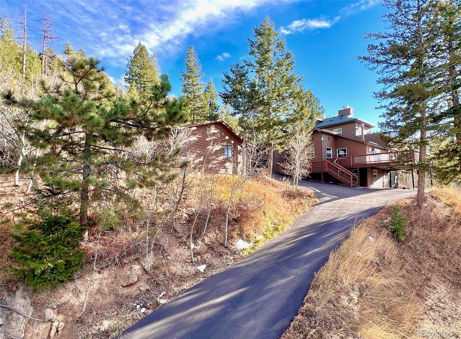 20670 Rangeview Drive Morrison, CO 80465 - Photo 2 of 39 a view of a yard with wooden fence