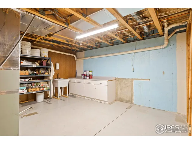 a view of storage and utility room