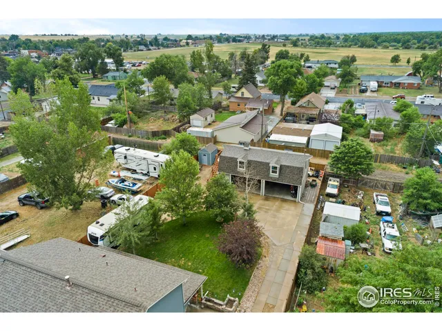 an aerial view of multiple house