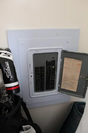 a bathroom with a sink and cabinets