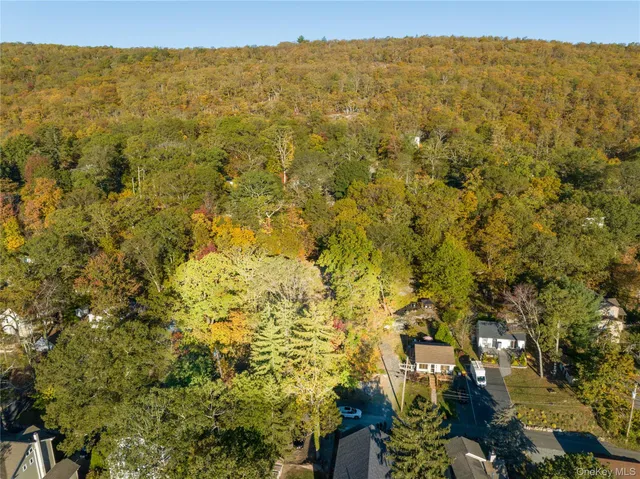 a view of city and mountain
