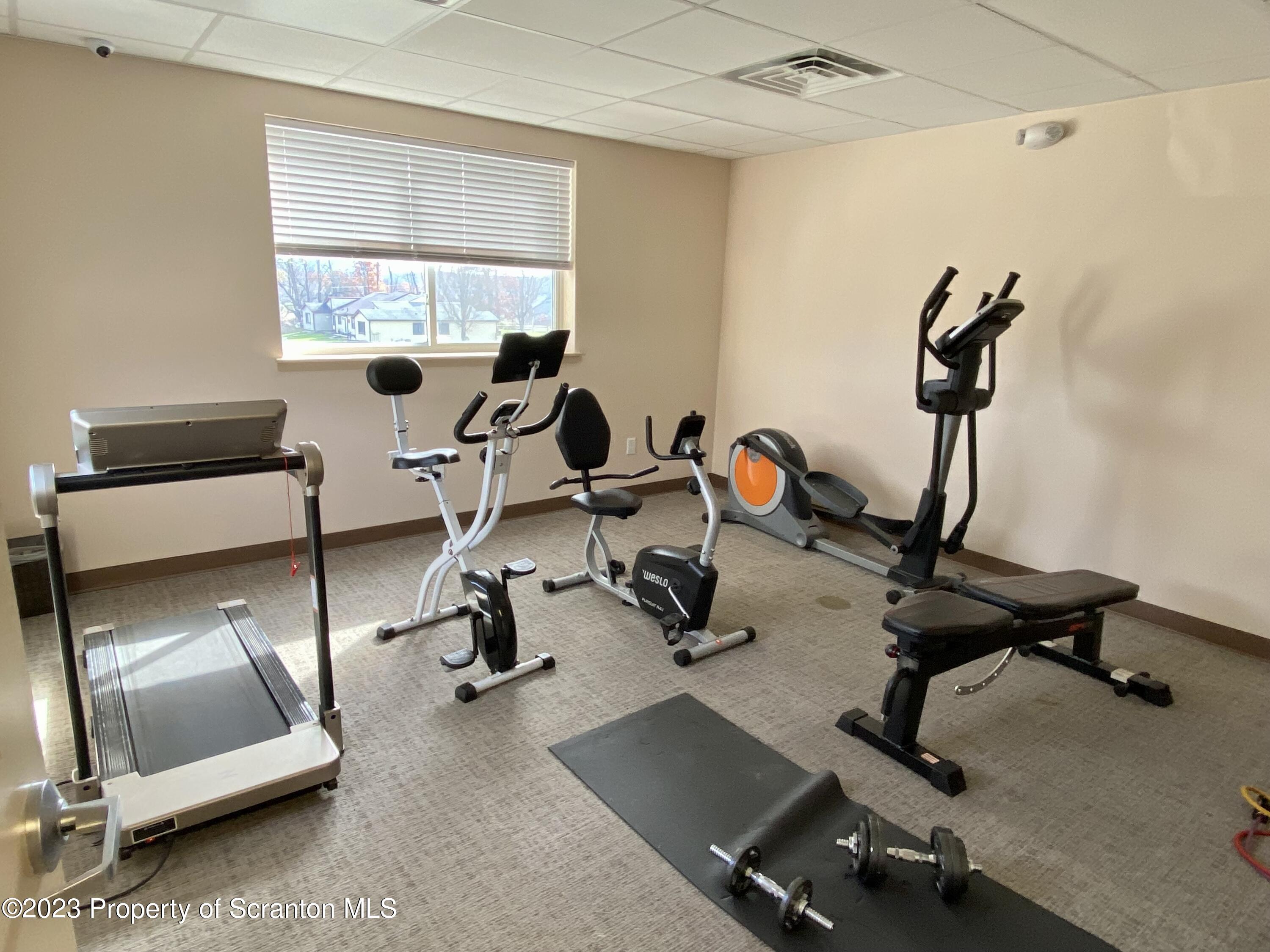 80 Garden Circle, Unit 20 Union Dale, PA 18470 - Photo 27 of 27 a view of a room with gym equipment