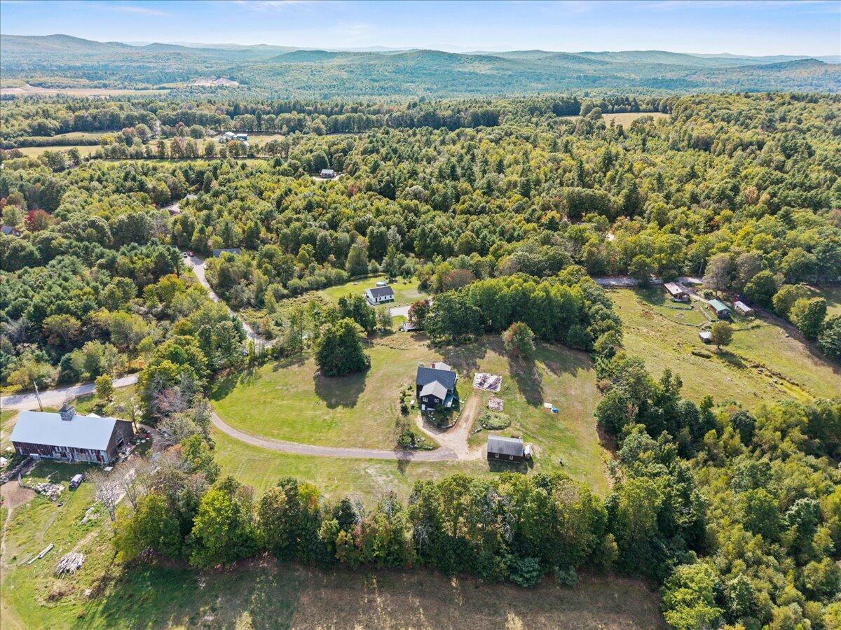 545 Foss Road Limerick, ME 04048 - Photo 50 of 53 Overhead View with Mountains