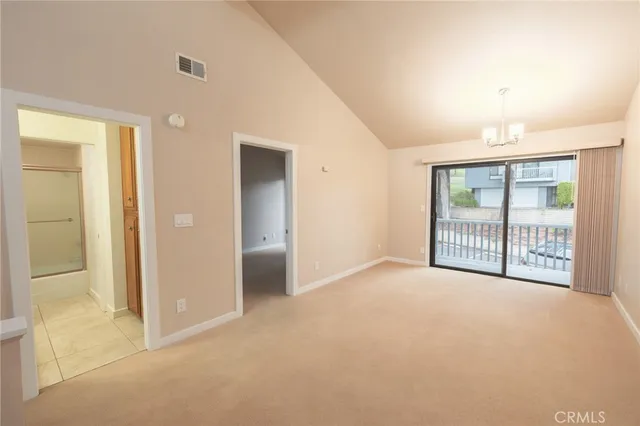 a view of empty room