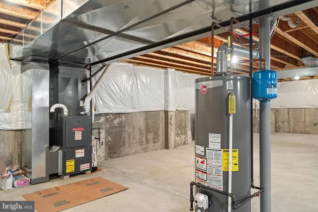 a car parked in a garage