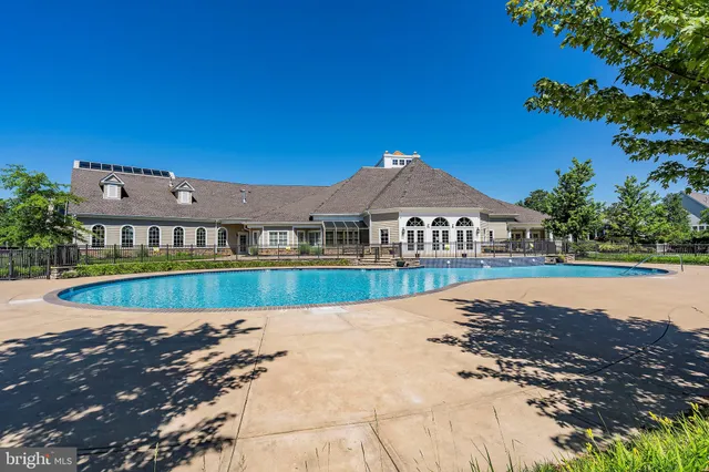 a view of a park and trees