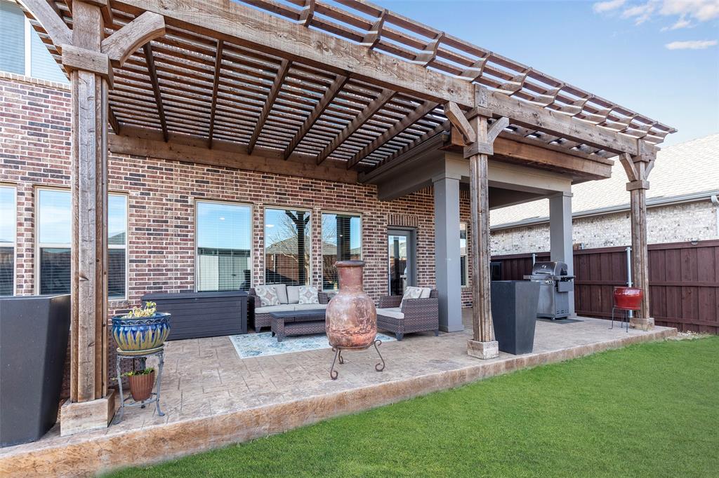 905 Bent Brook Road Little Elm, TX 75068 - Photo 33 of 40 a view of an outdoor sitting area