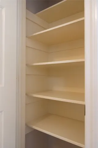 a close view of closet