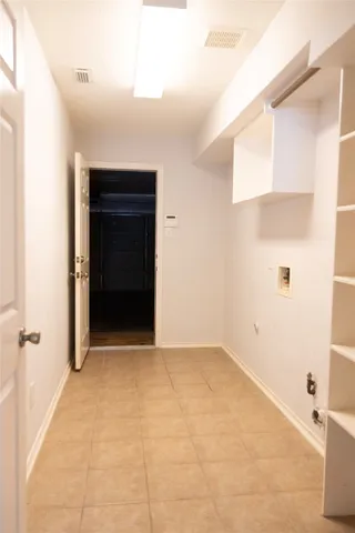 a view of an empty room