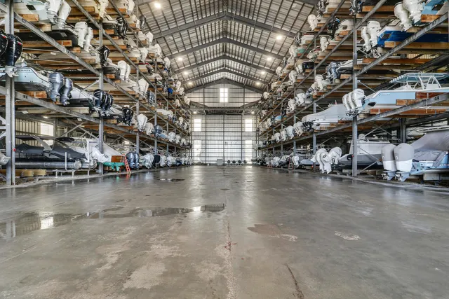 a view of a building with lake view