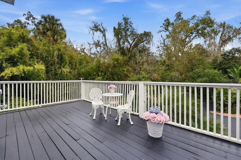 4703 Rambling River Road Brandon, FL 33511 - Photo 15 of 62 a view of a chair and table on the wooden deck