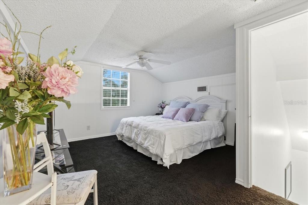 4703 Rambling River Road Brandon, FL 33511 - Photo 29 of 62 a bed sitting in a bedroom next to a window and a potted plant