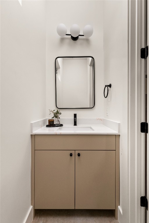 4416 South 1st Street, Unit 2 Austin, TX 78745 - Photo 18 of 40 Bathroom with vanity and baseboards