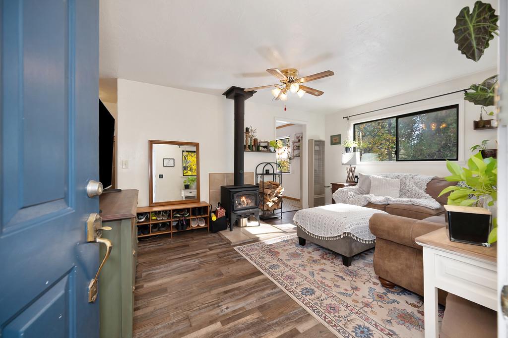 128 Main Street Gold Run, CA 95717 - Photo 8 of 44 a living room with furniture and wooden floor