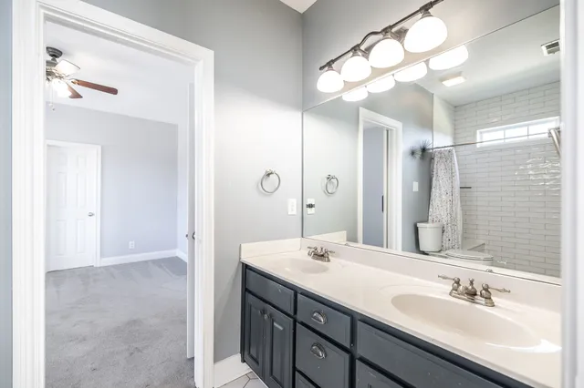 a view of a hallway with closet