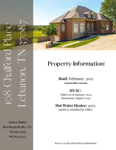 $924,900 | 108 Chalford Place, Lebanon, TN 37087