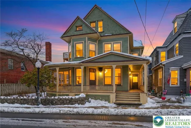 a front view of a house