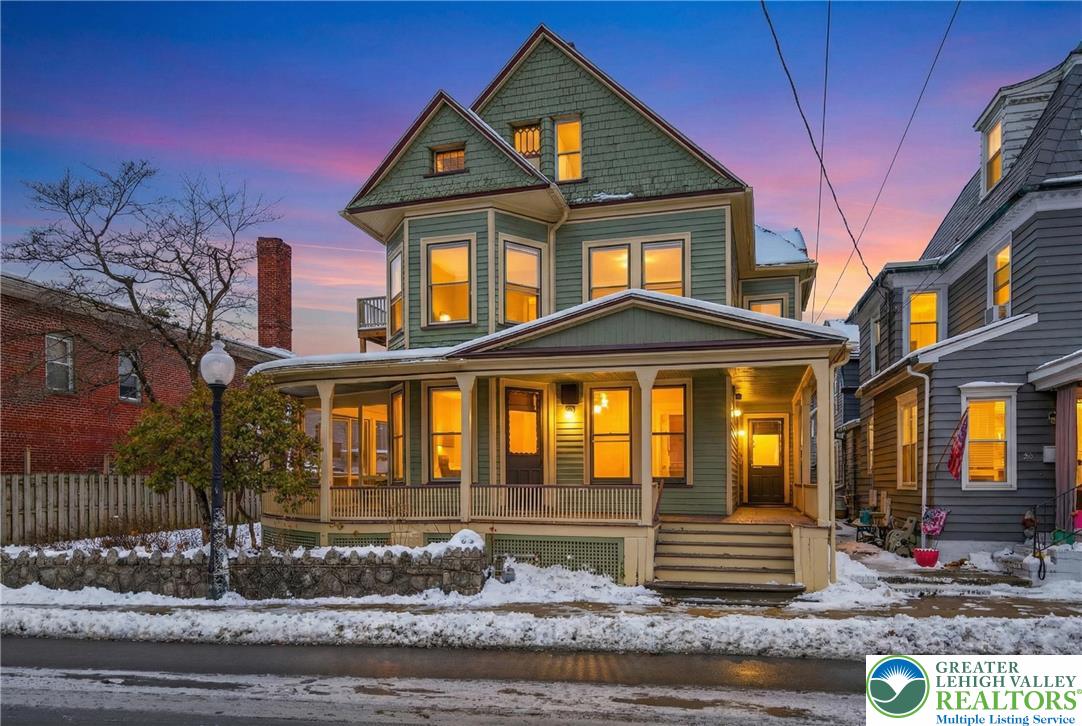 a front view of a house