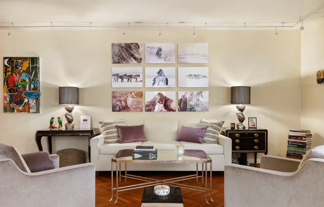 a view of a workspace with furniture