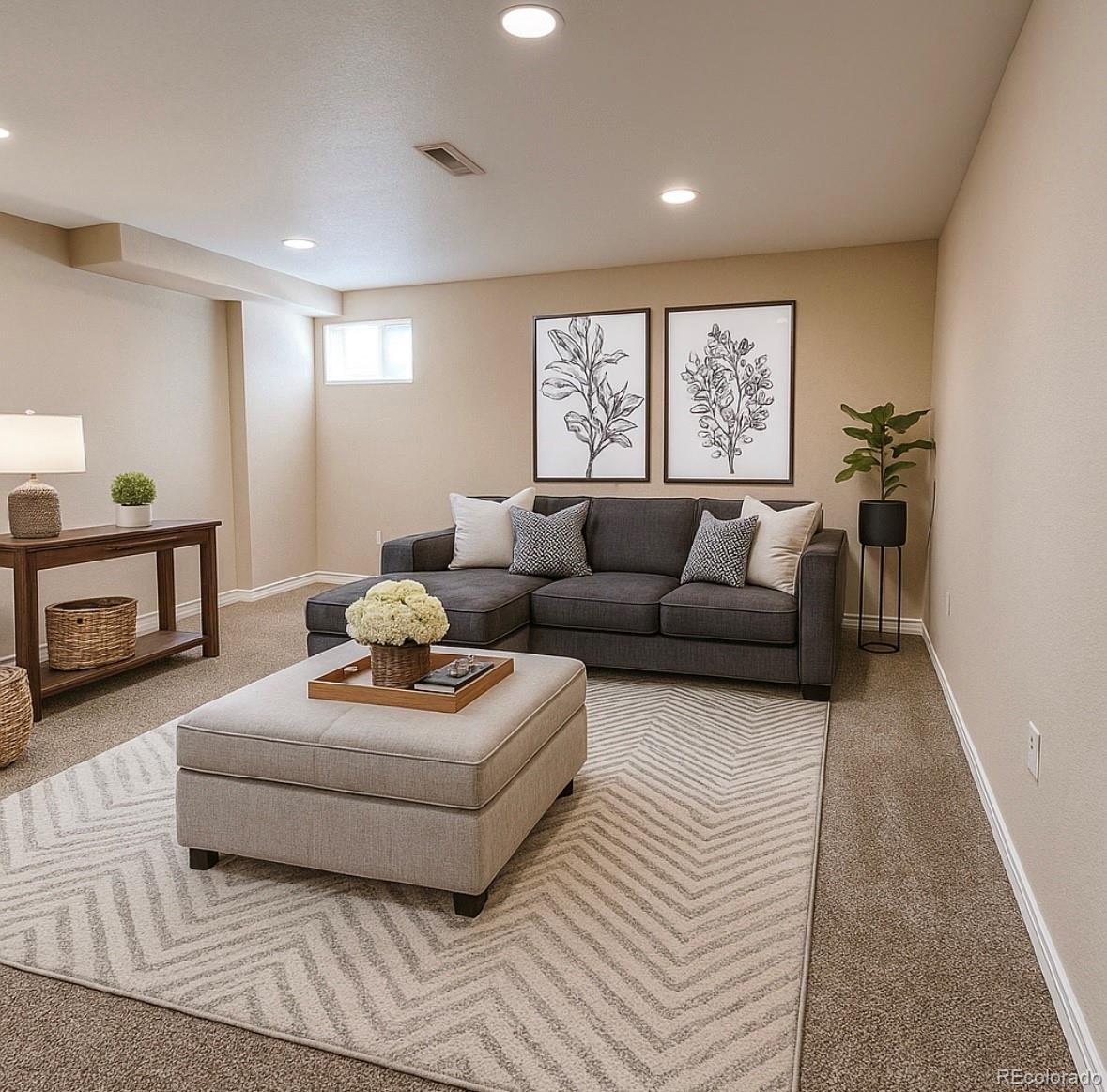 7412 Berkeley Court Castle Pines, CO 80108 - Photo 23 of 37 a living room with furniture and a large window