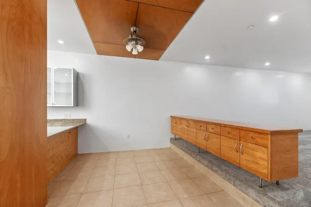 a view of a room with closet area