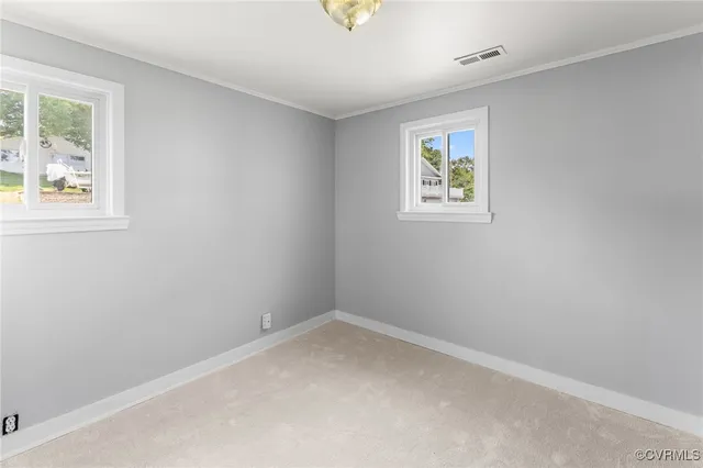 a view of an empty room