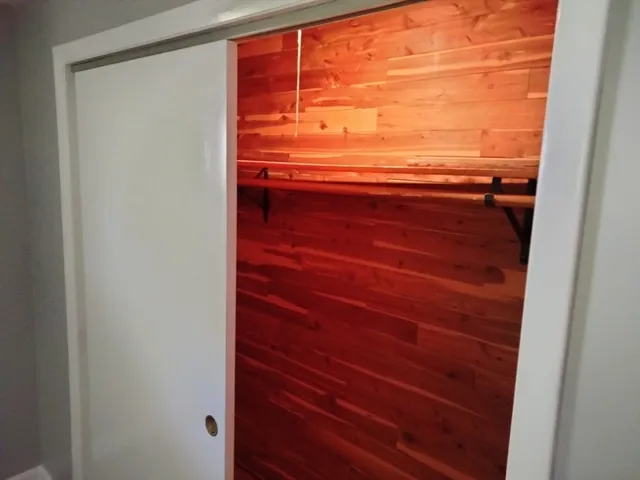 a view of small space with a window