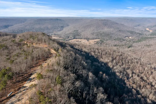 a view of mountain view with lots of trees
