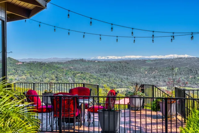 a view of city from balcony