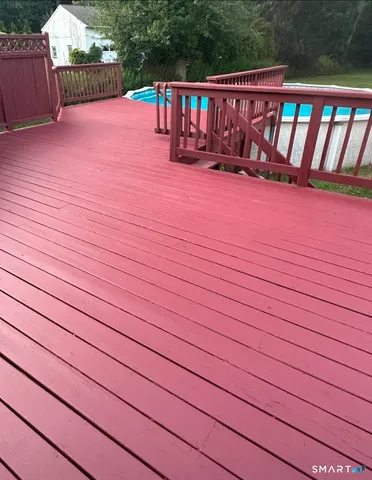a view of deck with wooden floor and outdoor space