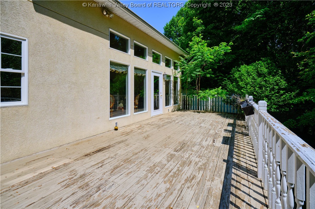 216 Flintlock Road Charleston, WV 25314 - Photo 29 of 33 Outdoor private wooded deck.
