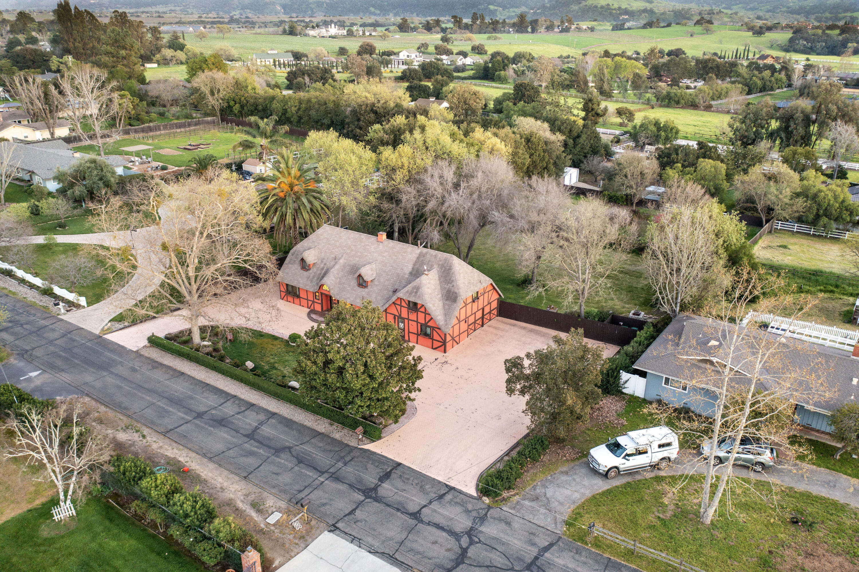 2620 Janin Way Solvang, CA 93463 - Photo 30 of 30 an aerial view of a house with a yard