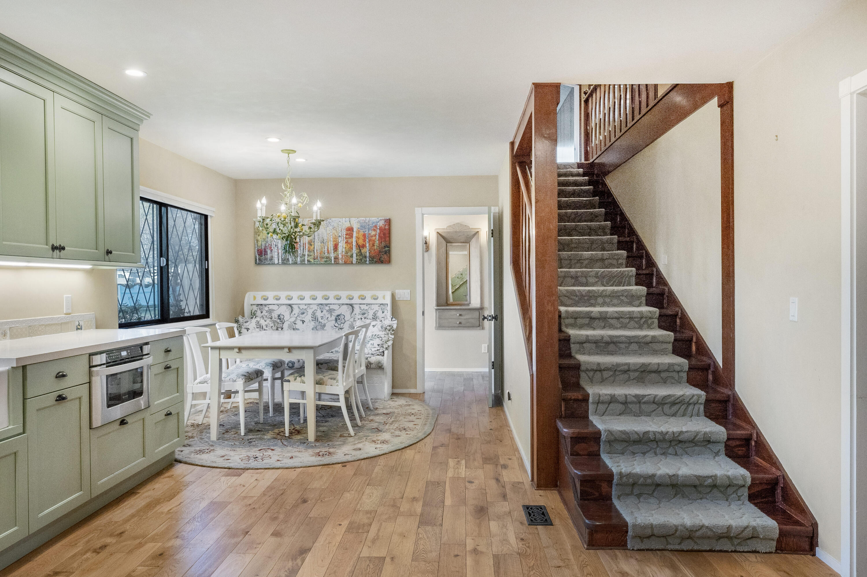 2620 Janin Way Solvang, CA 93463 - Photo 10 of 30 a view of a dining room with furniture and wooden floor