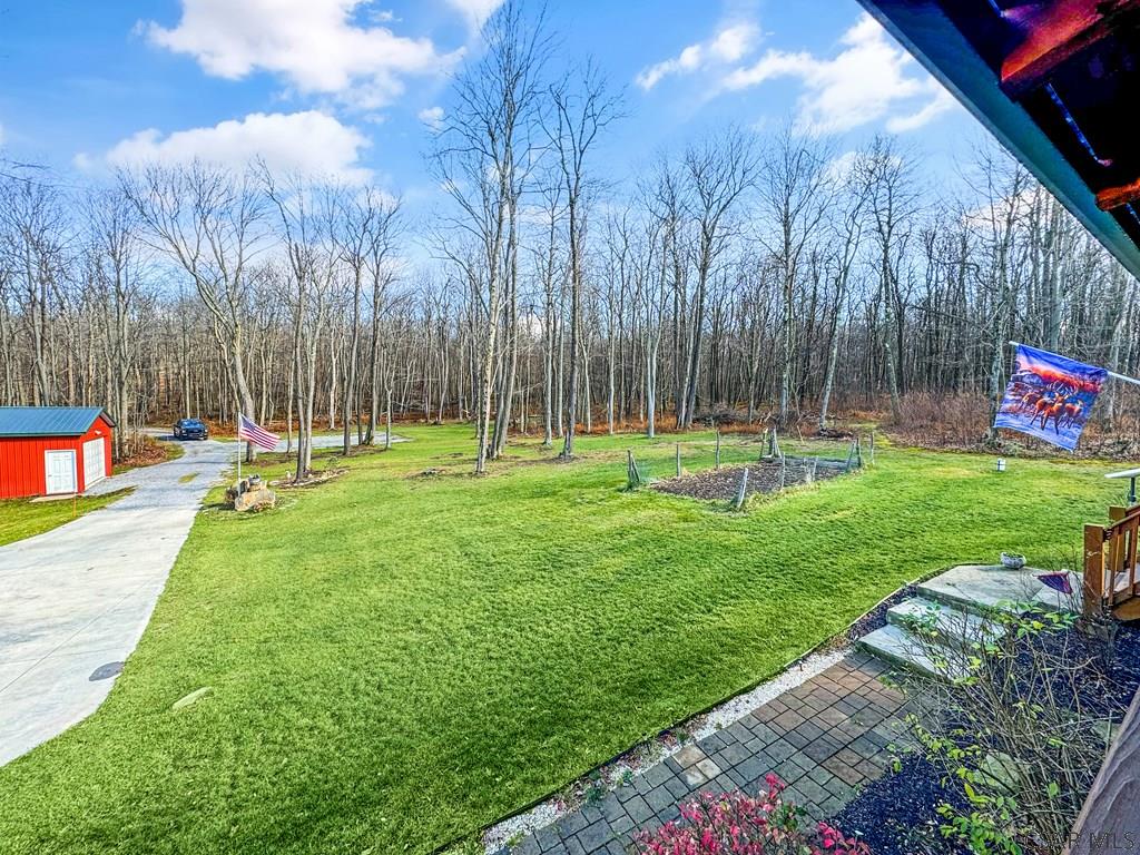 219 Wild Cat Road Windber, PA 15963 - Photo 13 of 63 a backyard of a house with lots of green space and bench