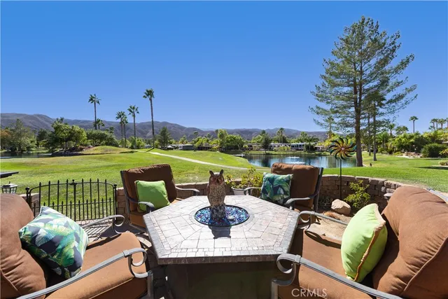 a view of outdoor space yard deck patio and outdoor seating