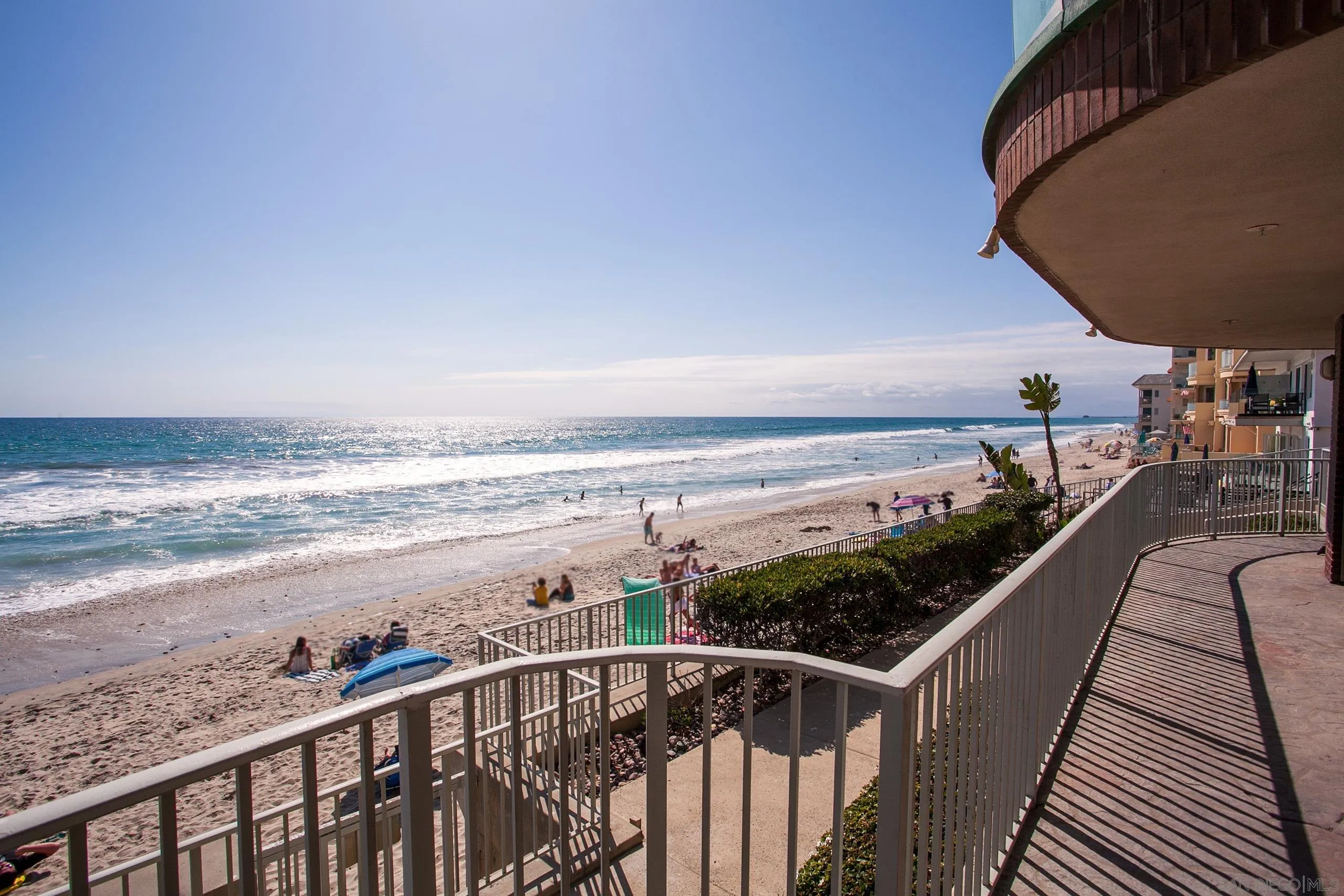 2901 Ocean Street, Unit 3 Carlsbad, CA 92008 - Photo 26 of 29 a view of a balcony with an ocean view
