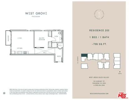 $698,000 | 125 Hurlbut Street, Unit 203, Pasadena, CA 91105