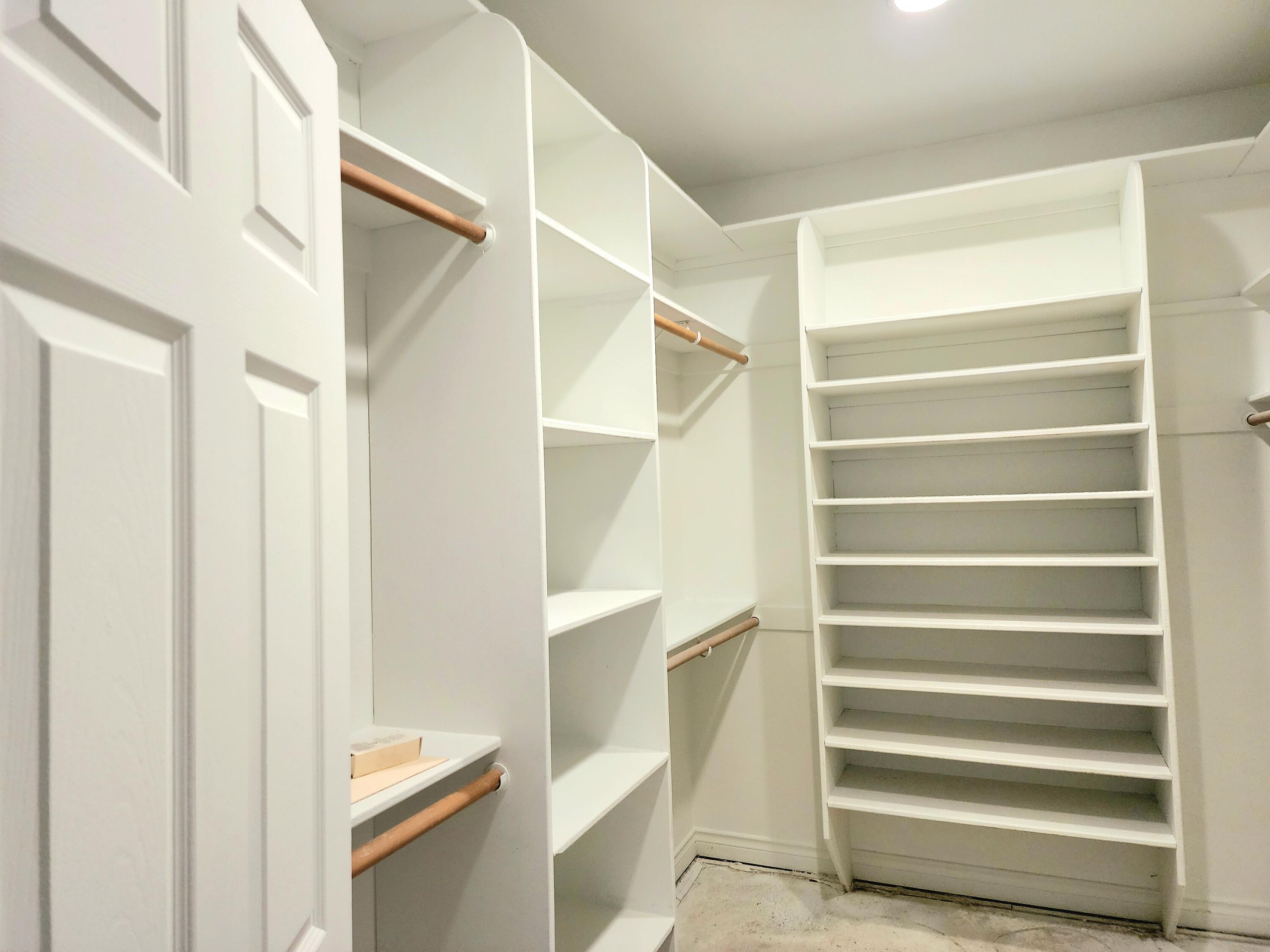 370 34N96 Lewiston, CA 96052 - Photo 19 of 30 a view of walk in closet with empty racks
