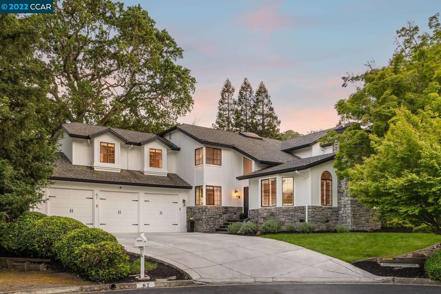 67 Alexander Lane Danville, CA 94526 - Photo 1 of 1 a front view of a house with a garden