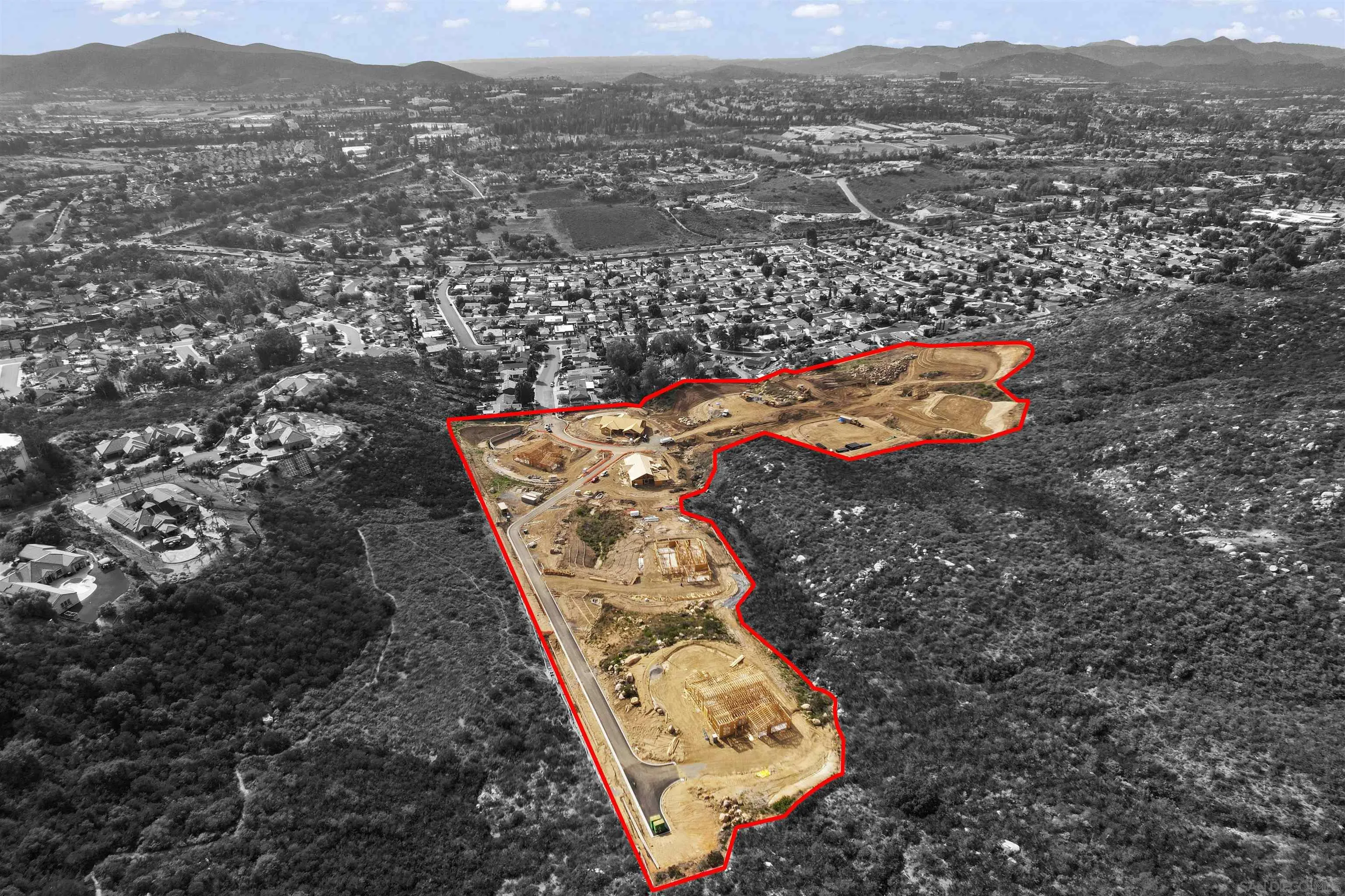 15105 Summit Trail Road Poway, CA 92064 - Photo 10 of 15 an aerial view of residential houses with outdoor space