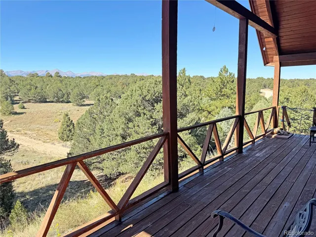 a view of a city with a mountain in the background