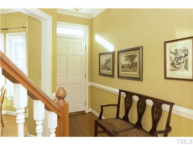 115 Skylark Way Raleigh, NC 27615 - Photo 3 of 17 a view of entryway and hall with wooden floor