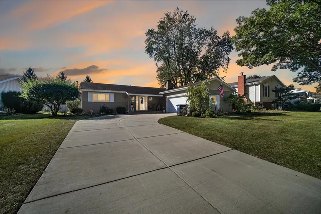 front view of house with a yard
