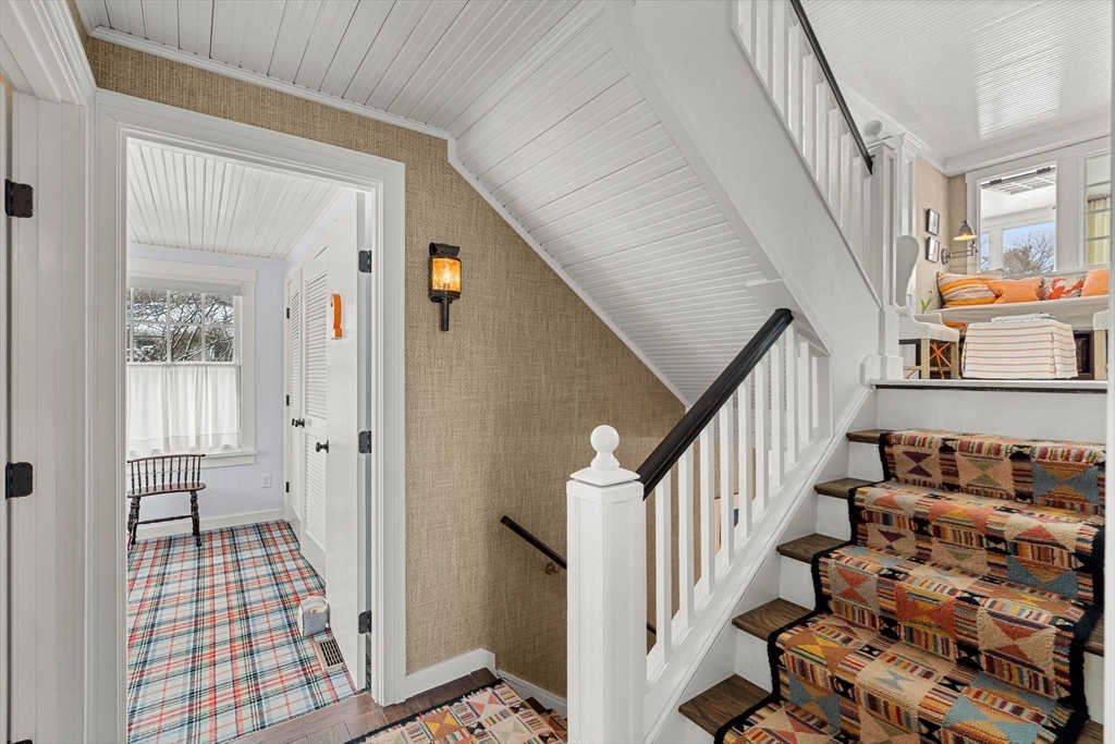 43 Ancient Highway Hampton, NH 03842 - Photo 18 of 42 a view of front door with wooden floor and stairs
