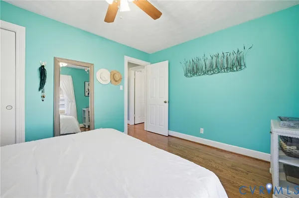 a view of a hallway view with furniture